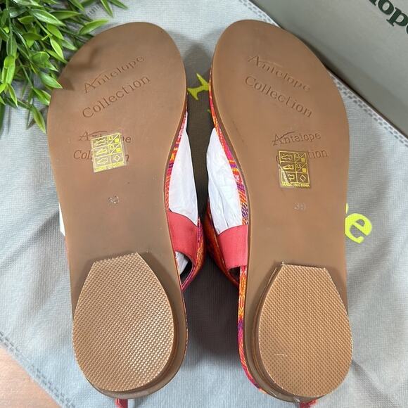 Antelope Rey Leather Toe Post Sandals Size 39 - Picture 8 of 9